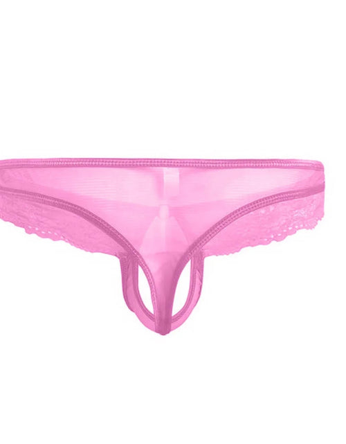 Load image into Gallery viewer, Underwear for Men Hot Floral Lace Mesh Semi See-Through Briefs Bikini Underwear
